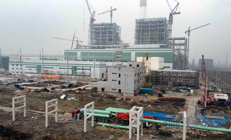 浙能鎮海電廠燃煤機組搬遷改造項目廠外熱網配套工程啟動復工